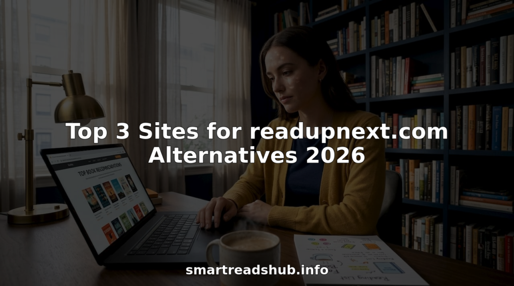 Person researching book recommendation sites at home desk