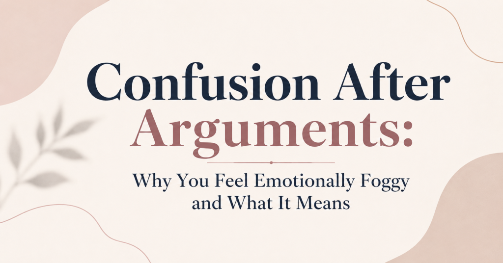 confusion after arguments